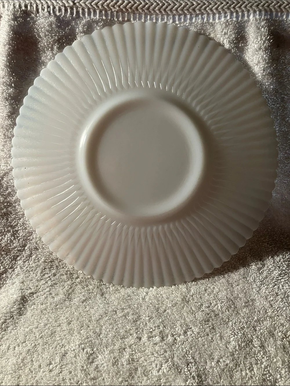 Vintage 1940’s Macbeth Evans Monax Petalware Depression Glass Dinner plate